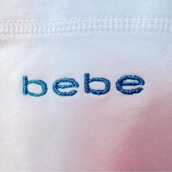 Bebe Shorts With Sequins and Embroidery White Size XS - Picture 5 of 7
